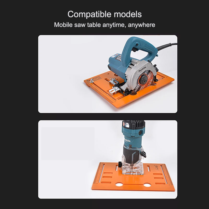 1Pcs Circular Saw Guide Rail Bottom Plate Adjustable Cutting Machine Handheld Saw Backing Mountain Woodworking Bench Accessories