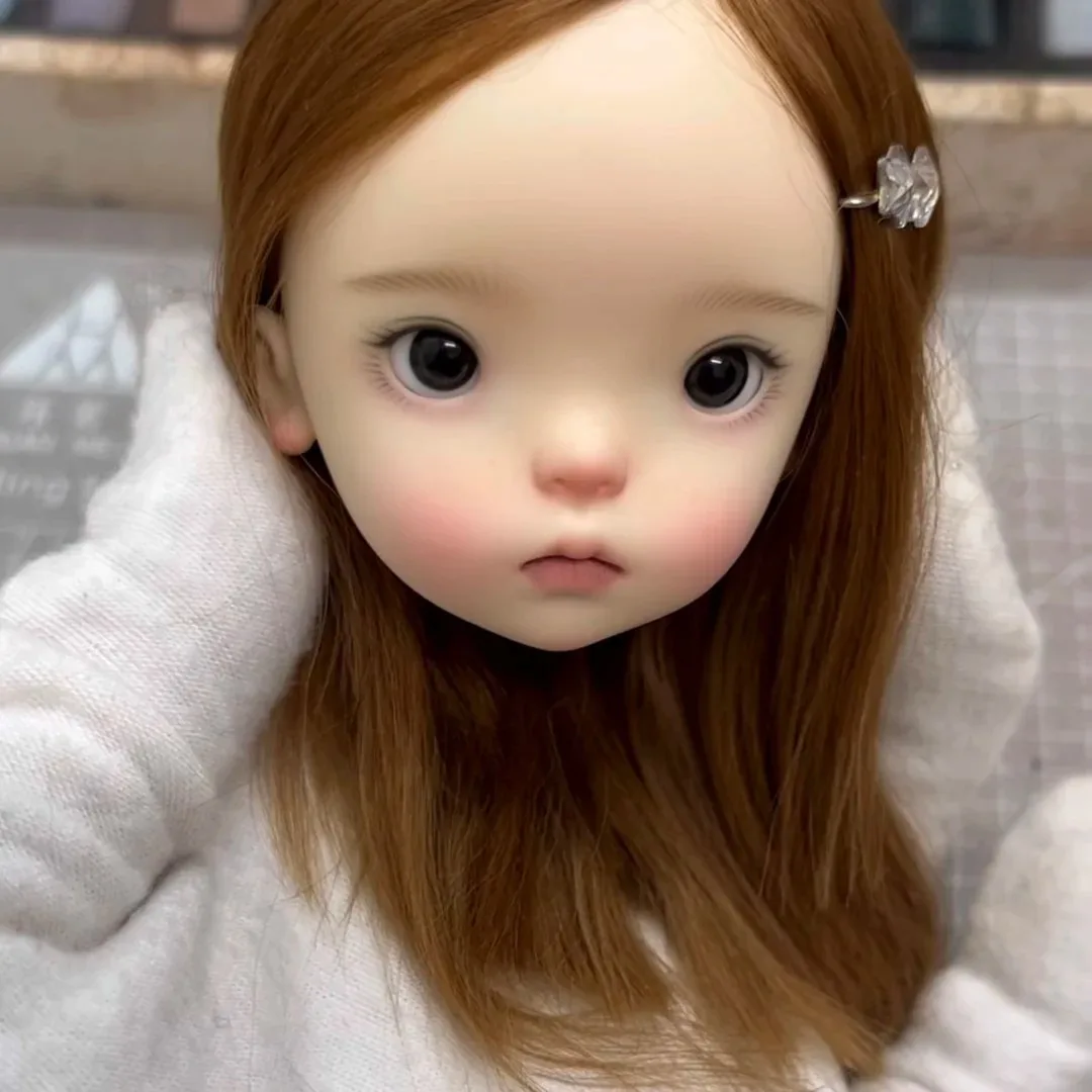アンバー 1/6 SD BJD ドール ナナドゥドゥ ヘッド キュートで美しい女の子 レジン製おもちゃ ギフト ヘッドのみ 高さのあるヘッドのみ ヘッドメイクアップのみ