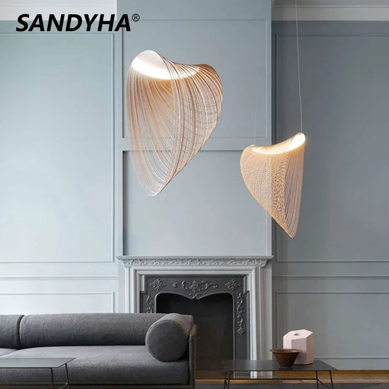 

Chinese Luminarias Pendentes e Lustres Wood Art Shade Lamp Straw Hat Design Chandeliers Home Decor Ring Led Light Lampara Techo