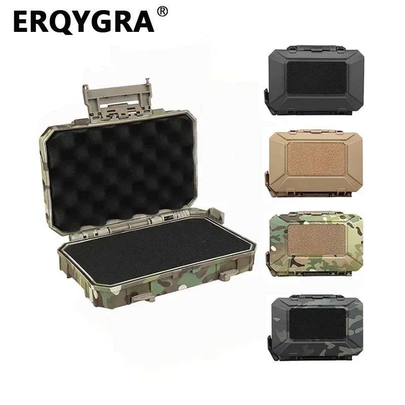 Erqygra-戦術的な収納ボックス,耐衝撃性,インスタント操作,ワークベンチシステムアクセサリー,狩猟用具,防水