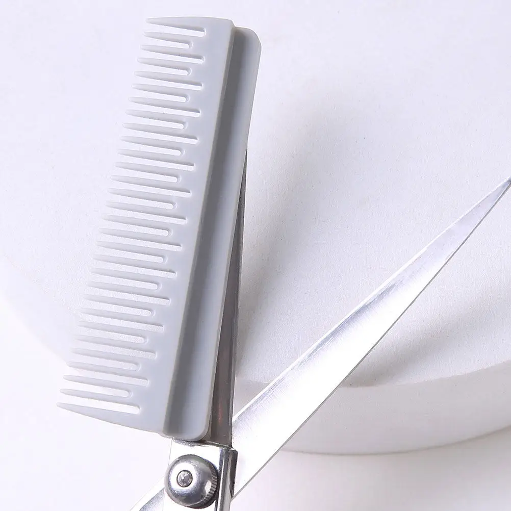 

Mini Magnetic Hair Cutting Comb for Salon and Home Use ABS Plastic Scissor Attachment Tool Professional Styling Comb for All