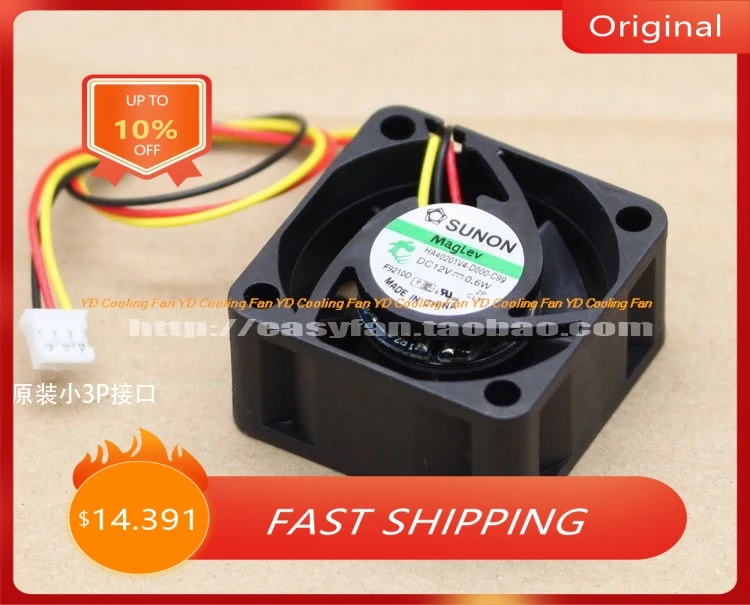 Original NEW SUNON HA40201V4-D000-C99 4020 4cm 12V 0.6W Maglev cooling fan