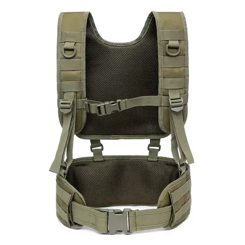 전술 조끼 Molle Chest Rig Airsoft 허리 벨트 분리형 의무 벨트 육군 페인트 볼 장비 야외 사냥 조끼