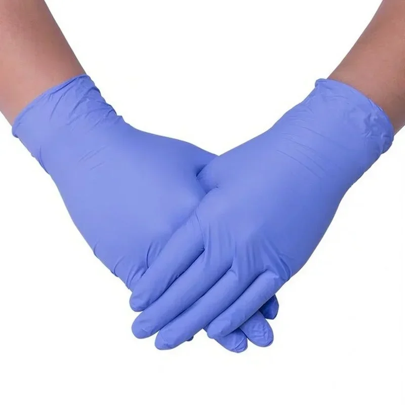 Black Gloves Disposable Latex Free Powder-Free Exam Glove Size Small Medium Large X-Large Nitrile Vinyl Synthetic Hand S M L XL