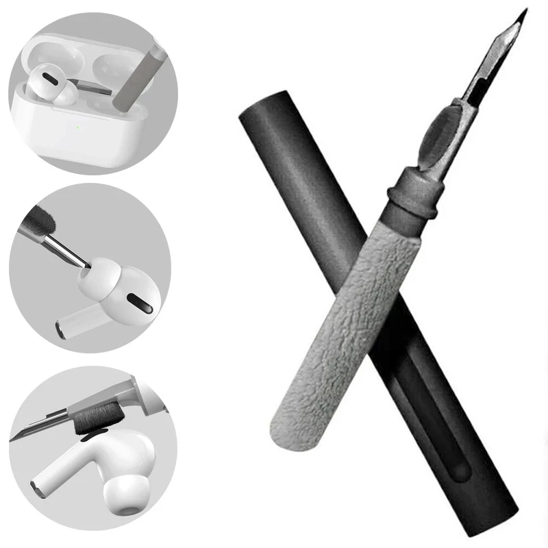 1-2pcs Wireless Bluetooth Headphone Cleaning Pen Earbuds Case Cleaner Kit Clean Tool For Samsung Xiaomi Sony Bluetooth Earphone