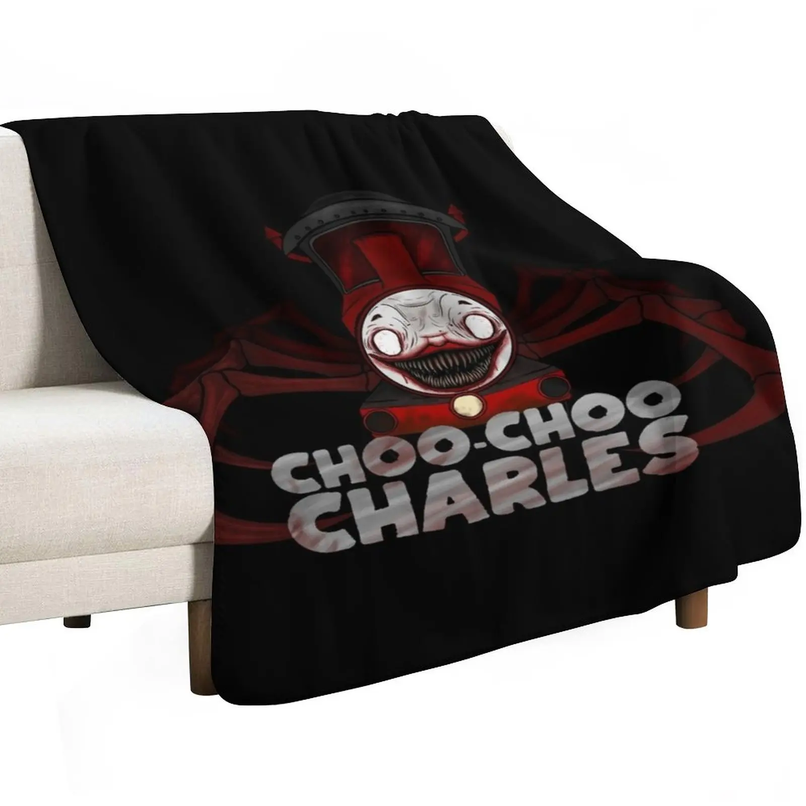 Choo Choo Charles monster spider train art Throw Blanket sofa bed Summer blankets and throws Thin manga Blankets