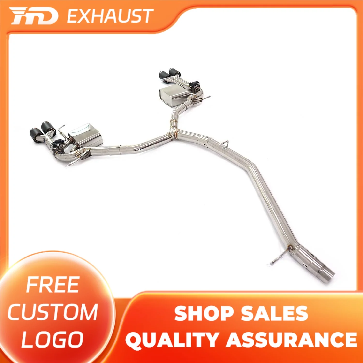 

HMD Exhaust System Stainless Steel Performance Catback for Audi A6 A7 C8 2.0T Muffler With Valve