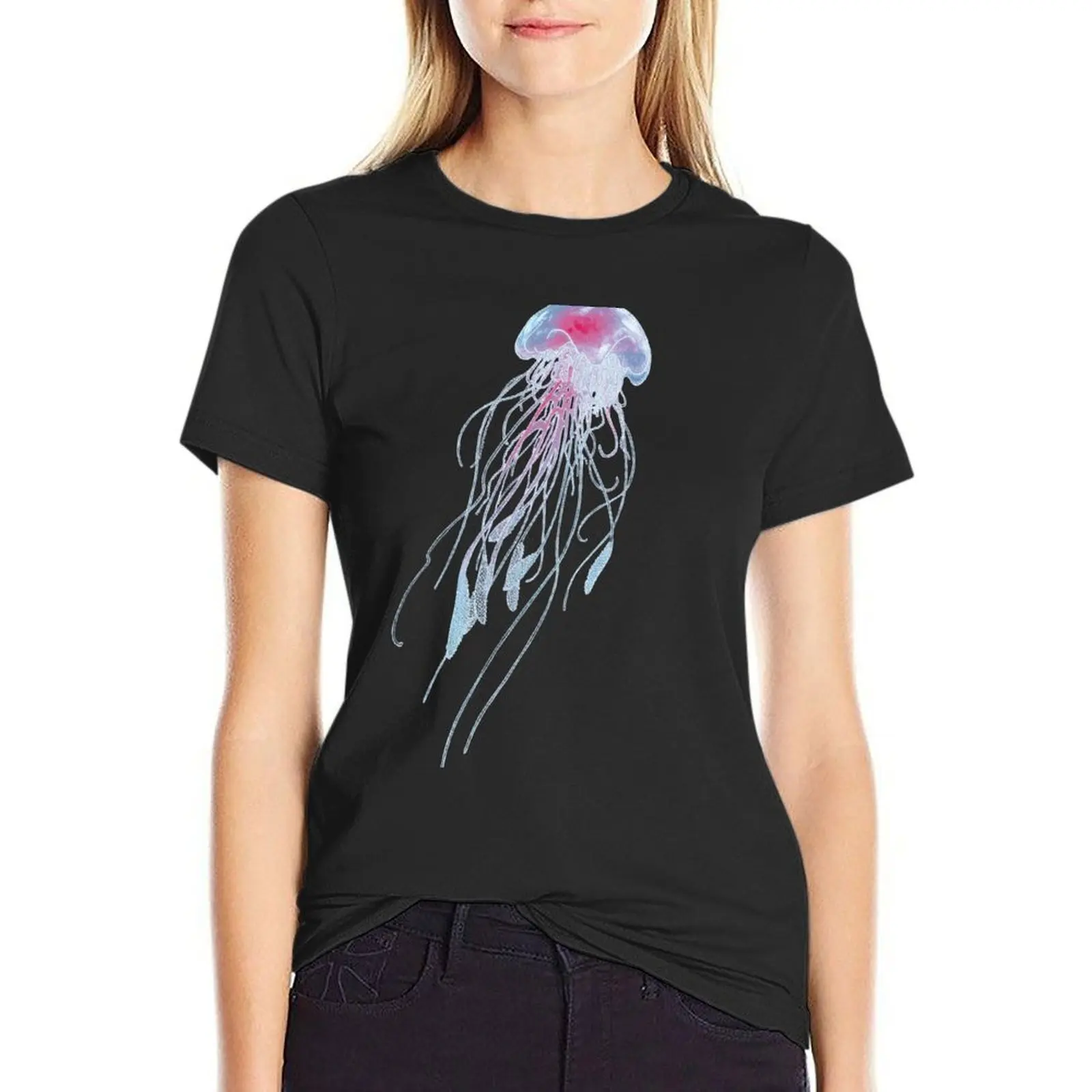 

Jellyfish T-Shirt tops quick-drying sports fans tshirts woman