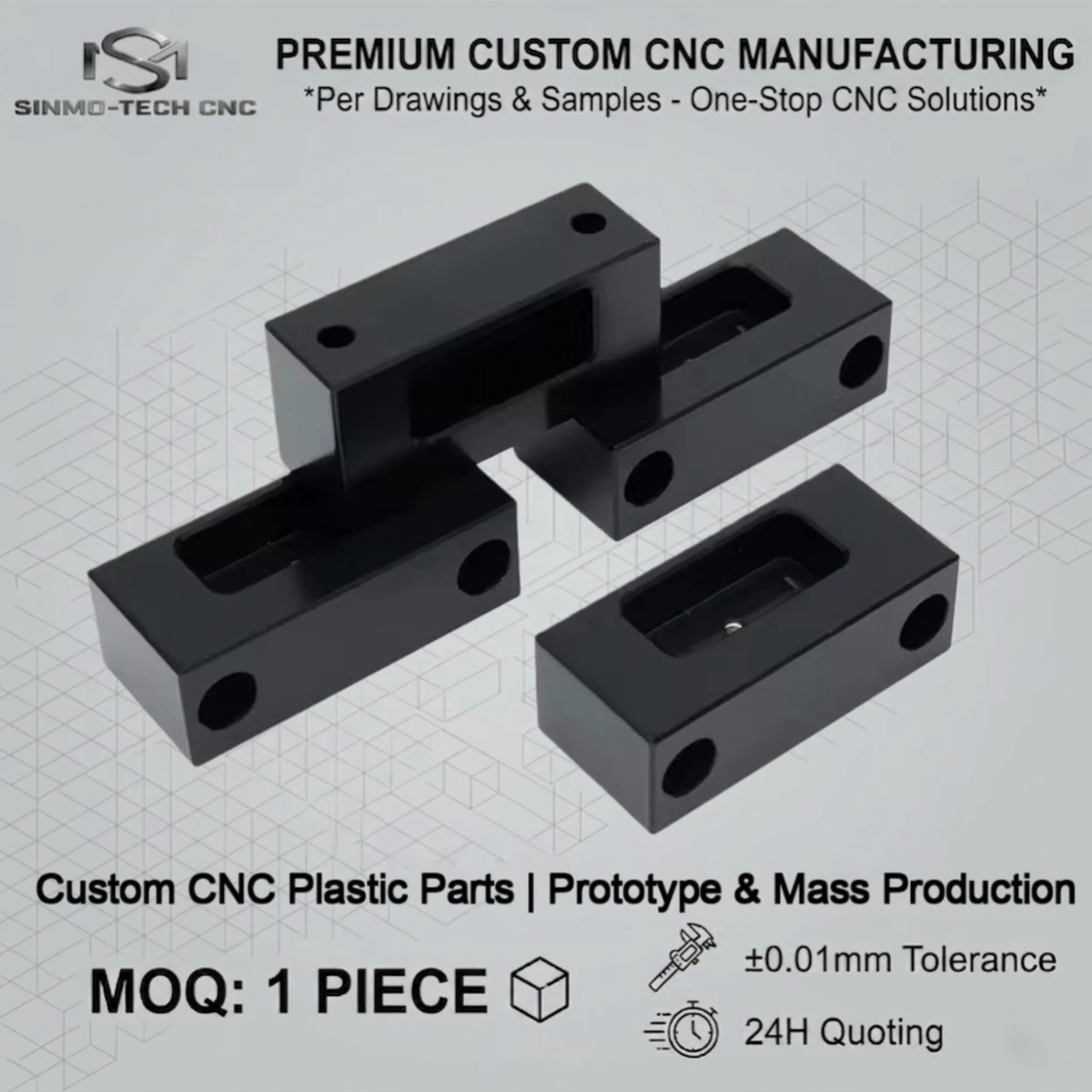 CNC Machining Aluminum 6061 Parts Sandblasted Colorful Anodized Matte Surface Custom Electronic Enclosure Case MOQ 1pc