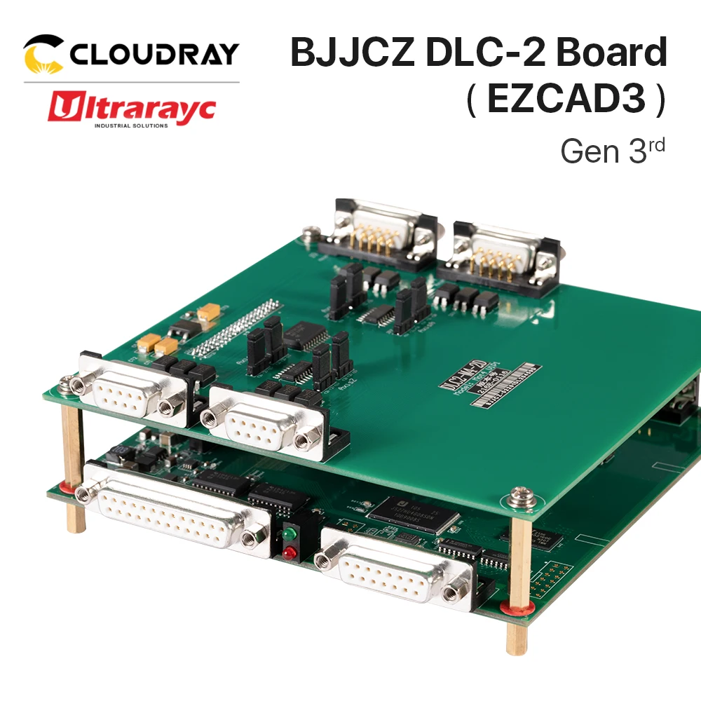 Ultrarayc-Placa de Control de DLC2-M4-2D JCZ, tablero estándar de cuatro ejes con función de grabado de longitud profunda 2.5D EZCAD3 para máquina de marcado