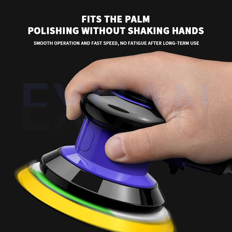 Pneumatic Putty Polishing Machine Dry Grinder Arc Eccentric Polishing Machine Car Waxing Maintenance Tool Auto Detail Processing
