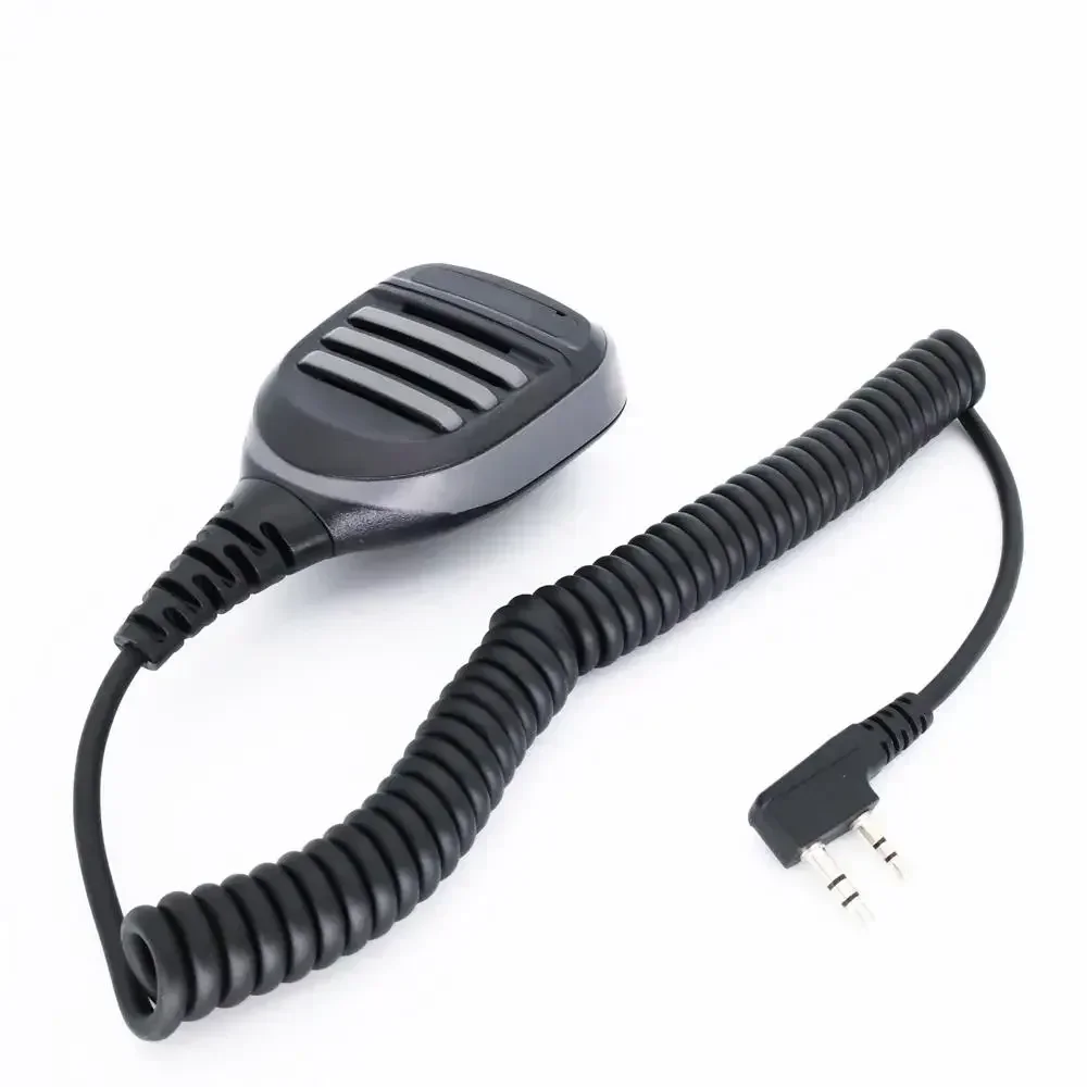 2 Pin K Type Metal Panel PTT Remote Mic Handheld Waterproof Speaker for BAOFENG UV-5R 888S UV-82 UV-S9 KWEWOOD TYT Radio