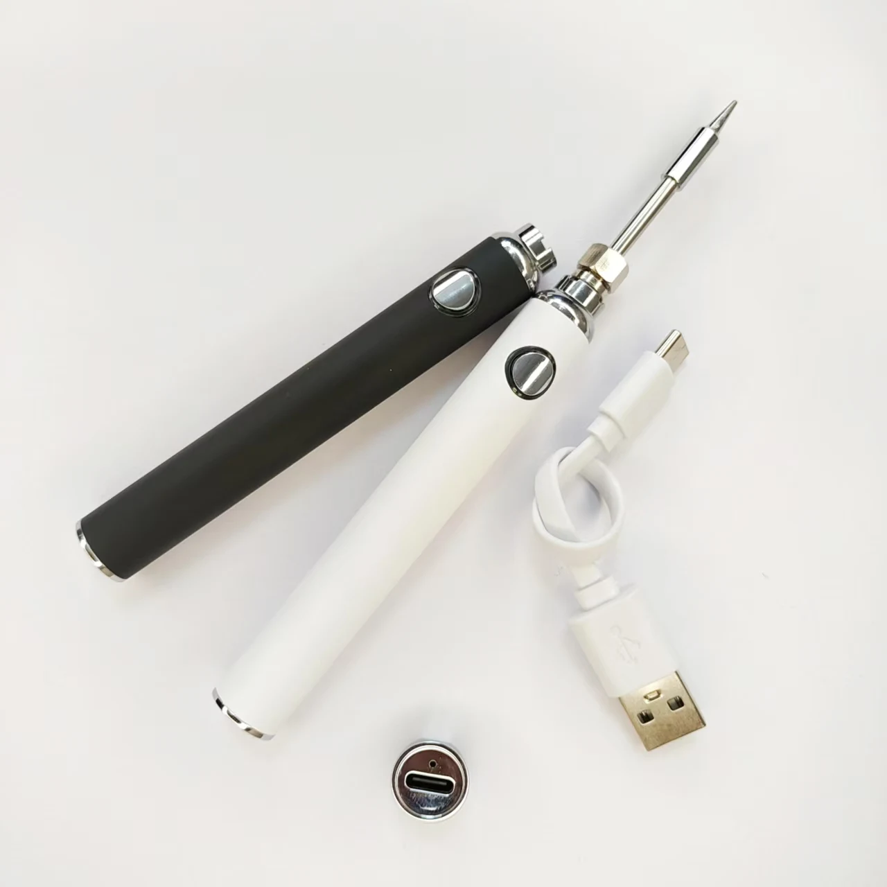 

1-5 14 мм Type-c с нижней зарядкой, крошечный электрический паяльник, аккумулятор 650 мАч, 510, резьбовое соединение, тепловая ручка, сварочный припой