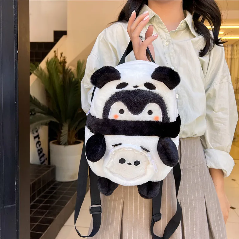 Cartoon Panda Pinguïn Kinderen Vakantie Rugzak Personages Rollenspel Messenger Bags Kinderen Knapzak Voor Kinderen Geschenken