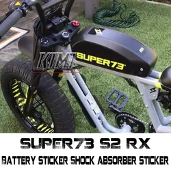 For Super 73 SUPER73 S2 RX Electric Bike Frame Sticker Battery Modification Front Shock Absorber Sticker Accessories