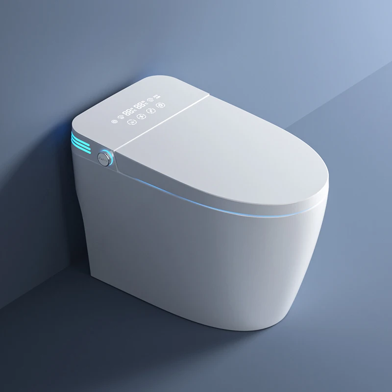 

Light and intelligent household toilet with water tank automatic flip voice control integrated toilet without