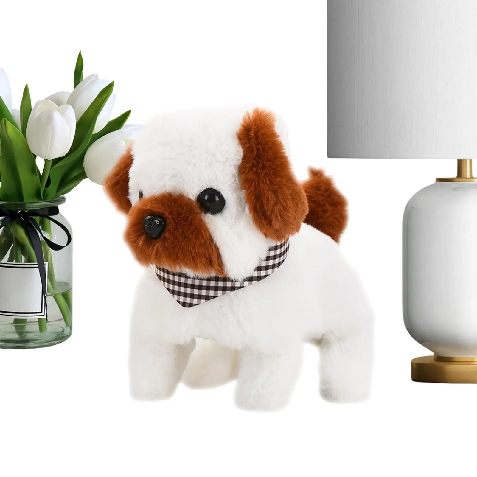 Simulated plush electronic dog, robotic dog Electric Walking Barking Cute Pet electric puppy toy, holiday gift