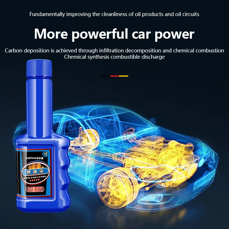 1PC 60ML Car Fuel Additive Cleaner System Car Fuels Treasure Auto Fuel System Cleaning Injector Cleaner DIY Accessories