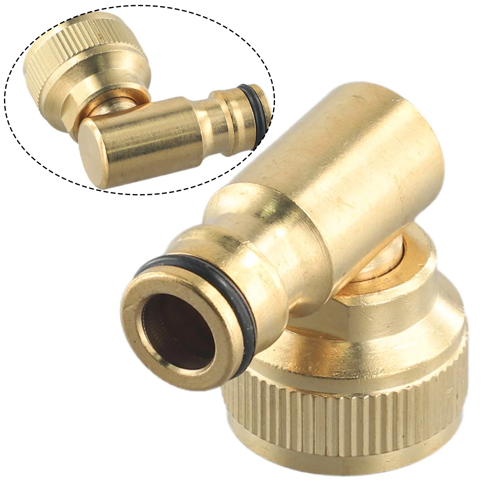 Outdoor Hose Reel Swivel Elbow Quick Connector for 3/4 Inch For BSP Female Tap Perfect for Garden Applications