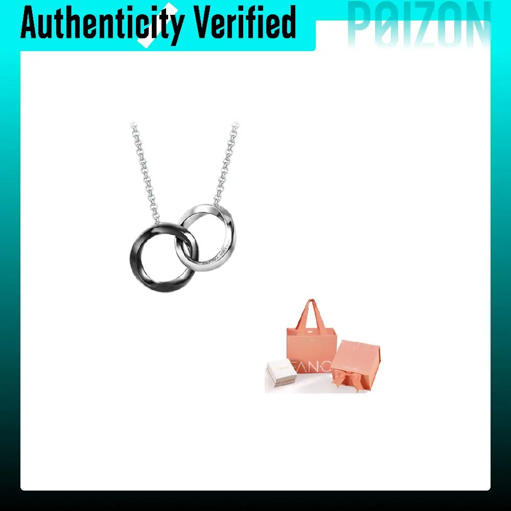 FANCI 925 Sterling Silver, Synthetic Cubic Zirconia Ceramic Necklaces Unisex SN00034W000