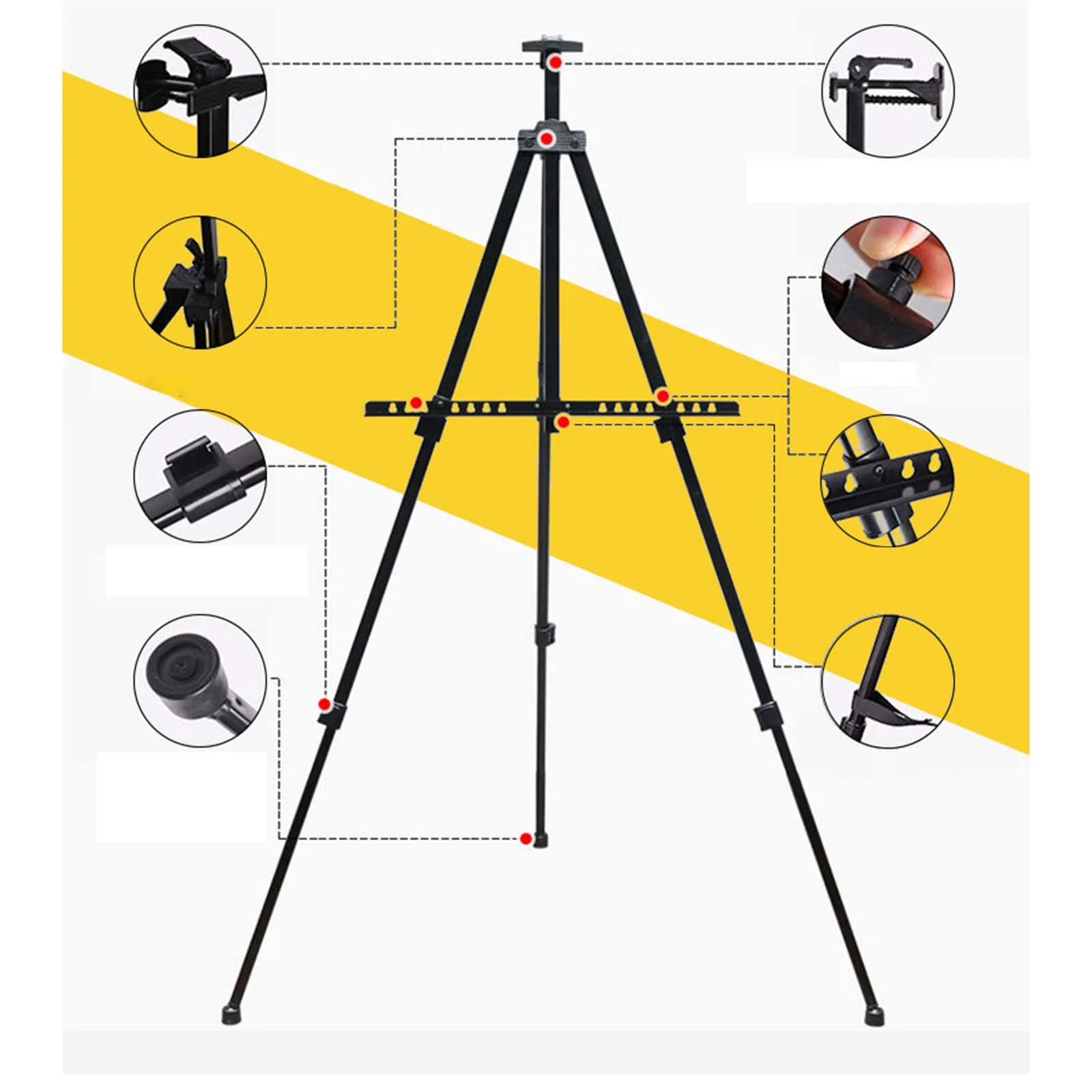Штатив-тренога складной для рисования, практичная подставка для рисования, рисунков и фотосессий