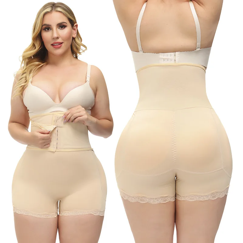 

Girdle Lifts Buttocks Filling Underwear Women Body Shaper Padded Hip Filling Fake Ass Shapewear Lace High Waist Slimming Panties