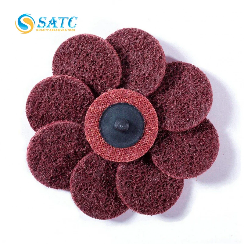 퀵 체인지 2 인치 샌딩 디스크, 중간 그릿, 금속 연마, 산화 알루미늄 소재, OEM/ OBM, 50 개 세트