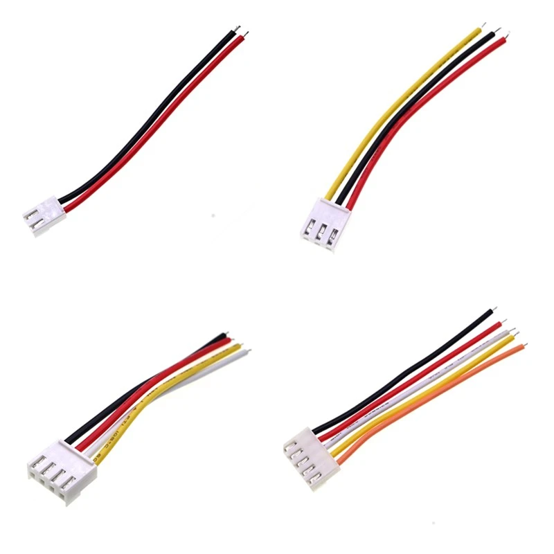 

JST Pitch VH3.96 MM Female Housing Plug Sing Head Connector 2P/3P/4P/5P/6P/8P/10 Pin Wire Length 10/20/30CM 22AWG ﻿