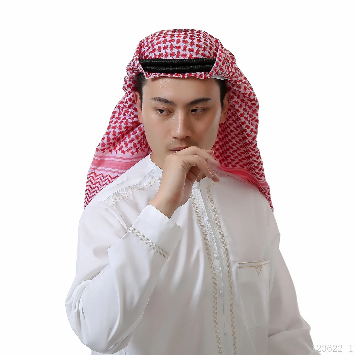 حجاب رجالي المملكة العربية السعودية حجاب رجالي دبي شال طويل بعد عصابة الرأس