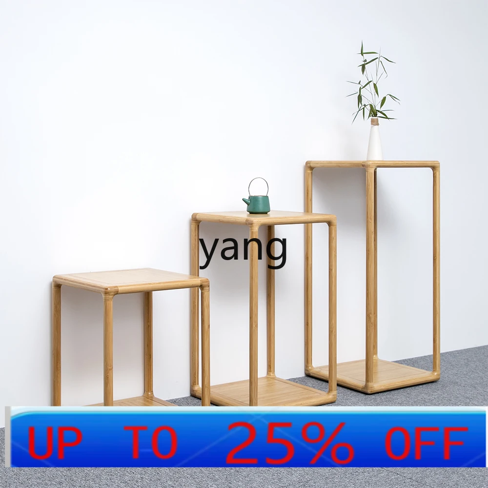 LTT handmade tenon and mortise rounded corner flower stand Chinese edge corner