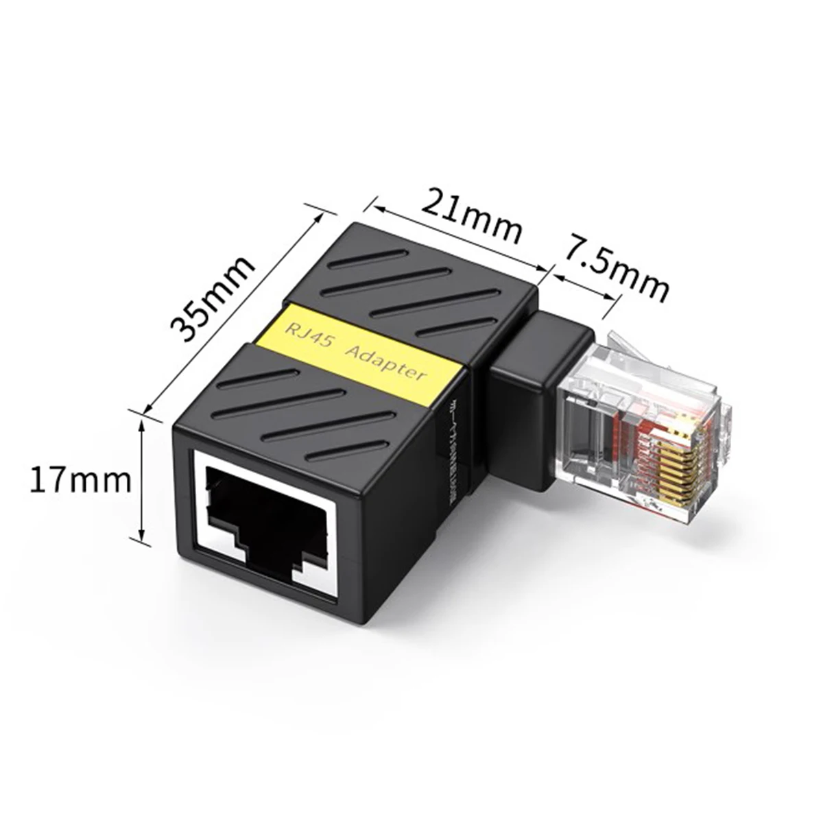 케이블 LAN 이더넷 네트워크용 수-암 회전 어댑터, 1000Mbps CAT6 UTP RJ45 8P8C, 360 도 각도