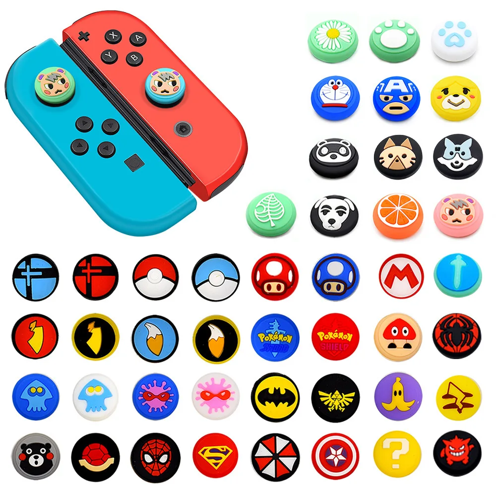 

Hot Selling Super Mario Handle Button Hat Nintendo Switch Joy Con Game Theme Silicone Protective Hat Manufacturer Wholesale