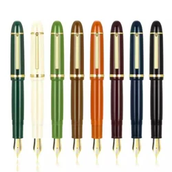 NEW Jinhao X159 Fountain Pen Black Acrylic Barrel Metal Silver Clip Luxury Business Extended F Nib Office Signature School