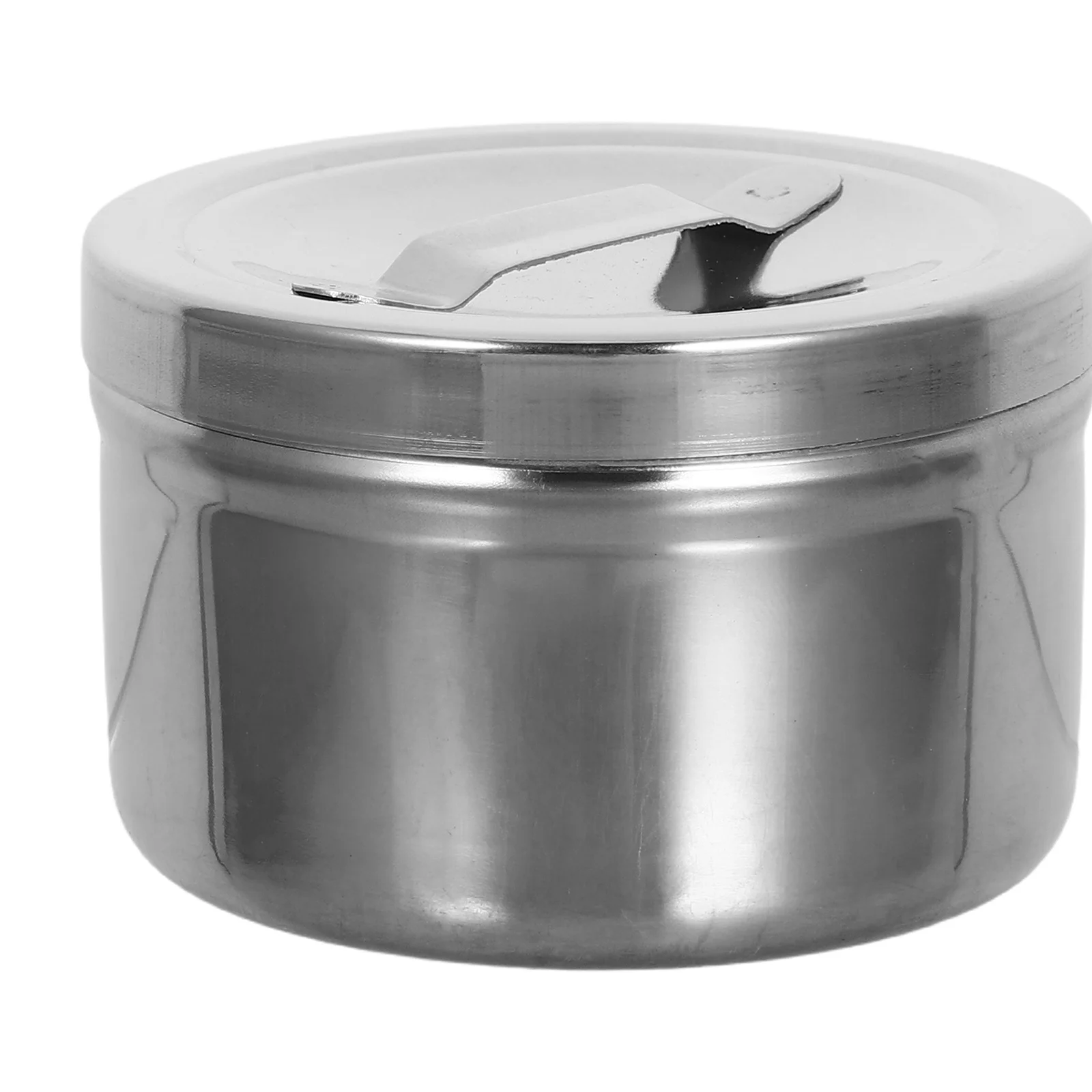 

6Pcs Cotton Swab Storage Box Stainless Steel Airtight Lid Cotton Pad Organizer Portable Metal Canister for Beauty Salon Clinic