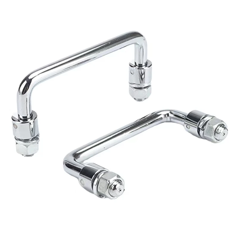 4pcs Carbon Steel Iron Rods U-Shaped Folding Handle Mechanical Doorway Pull-up Bar for Kitchen Furniture Handle Wardrobe Drawers