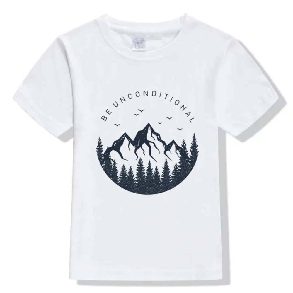 Black Snow Mountains Iron on Patches Heat Transfer Stickers Boy DIY T-shirt Badges Clothing Apploque Press Printing Decor