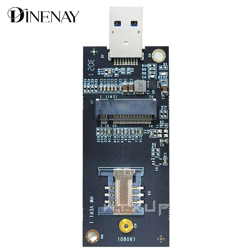 1 Set DW5821E M2-NGFF DW5811e DW5816E EM7455 L860-GL USB3.0 Expansion Card For 3G/ 4G/ 5G LTE Module M2 USB Adapter