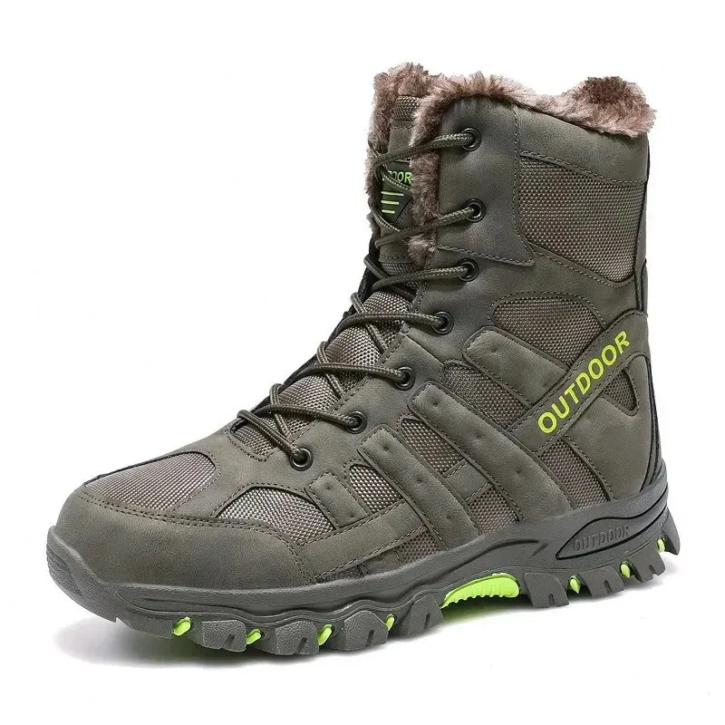 

2025 Travel Durable New High-Top Lace-Up Men'S , Trail Running Boots, Fashionable Outdoor Hiking Shoes