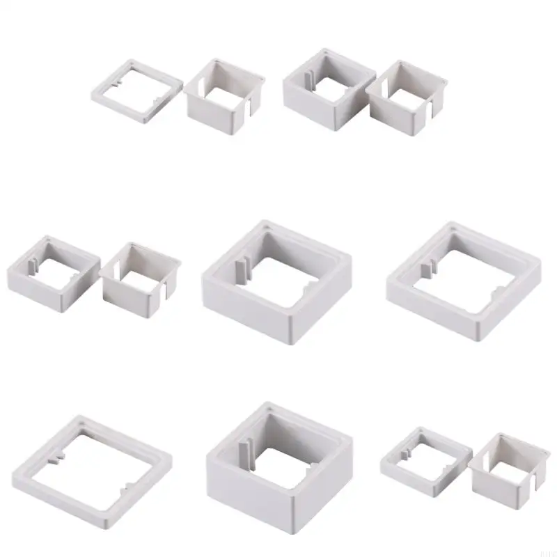 E1PC Single Socket Spacer Electric Box Extender Single Gang Receptacle Outlet Box Extenders Outlet Extension Box Enduring