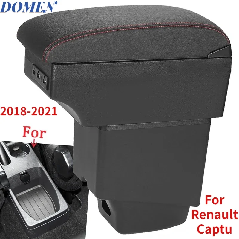 

Car Armrest For Renault Captur Armrest box 2018 2019 2020 2021 Car Accessories Storage box Interior Parts details USB