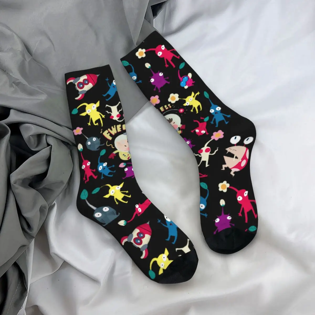 Calcetines de diseño Retro para hombre y mujer, medias cómodas, suaves, regalos maravillosos, Pikmin Fweeee