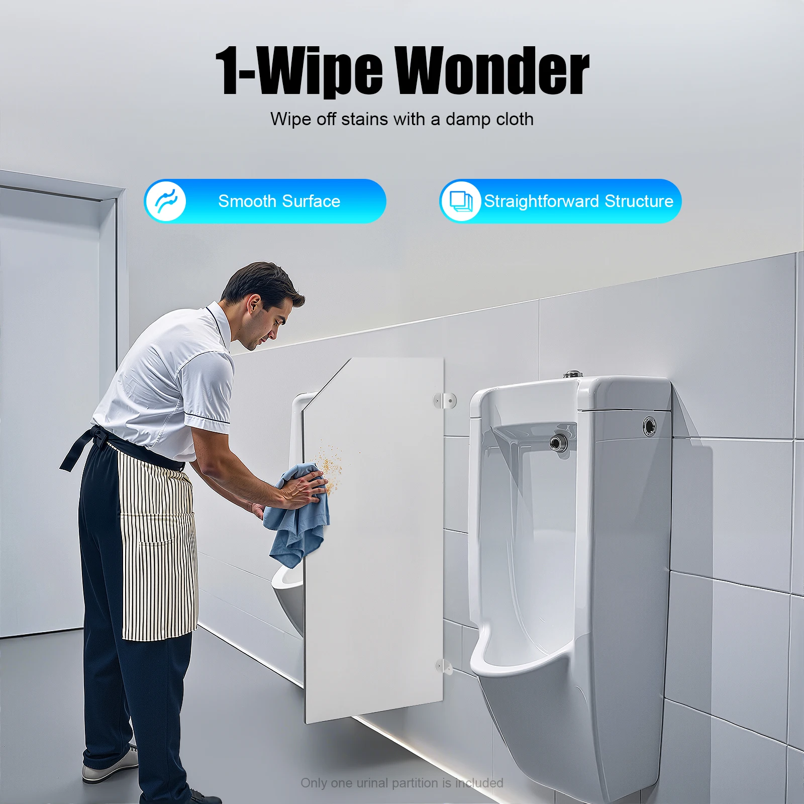 Schermo per orinatoio Divisorio per WC Schermo divisorio per orinatoio da uomo a parete Schermo divisorio per orinatoio