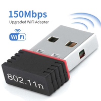 Mini USB Wireless Receiver Dongle Network Card External RTL8188 WiFi 6 Adapter 802.11n Antenna 150Mbps For PC Computer Laptops