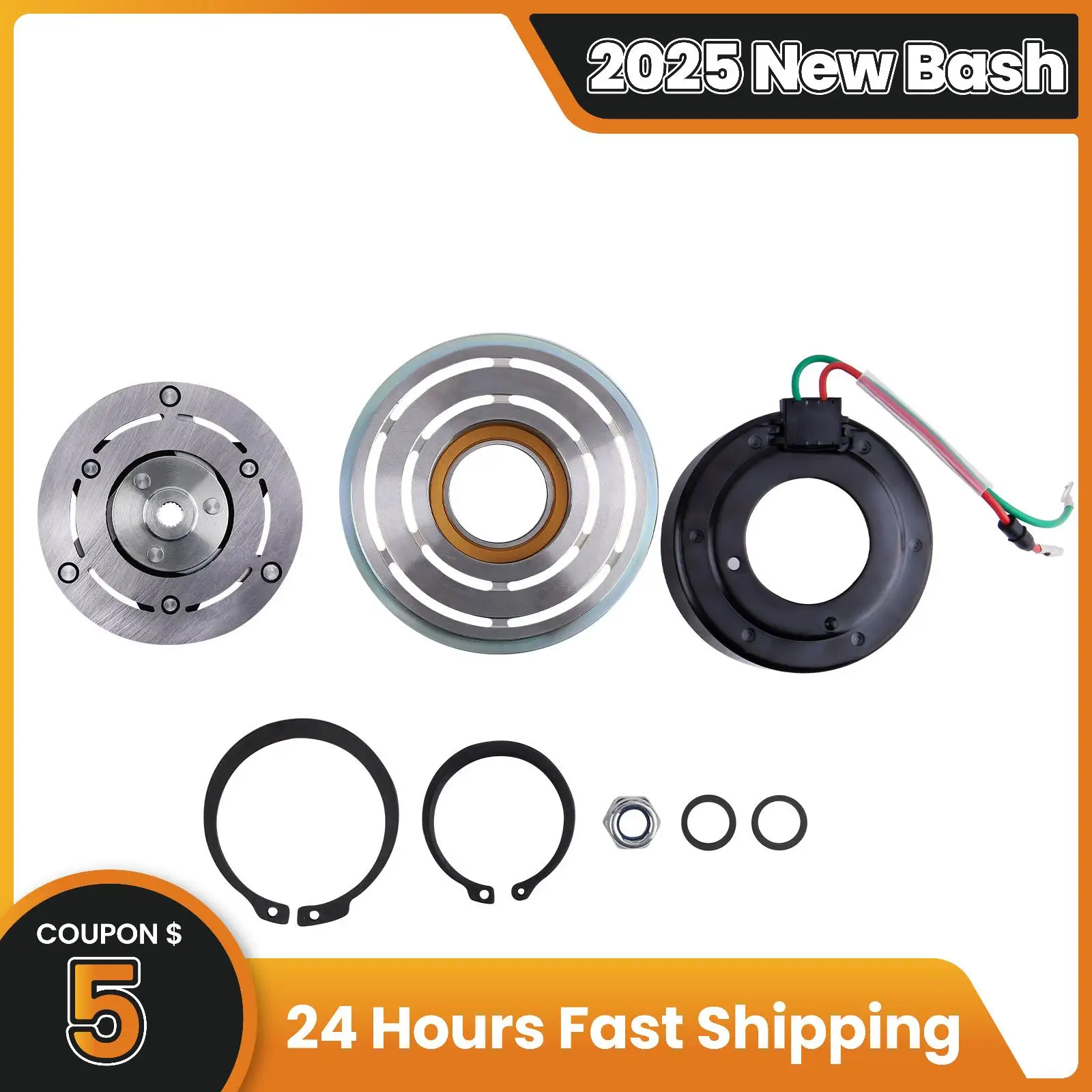 

NEW A/C Compressor CLUTCH KIT for Honda CR-Z 2011-2016 Insight 2010-2014 TRSE07