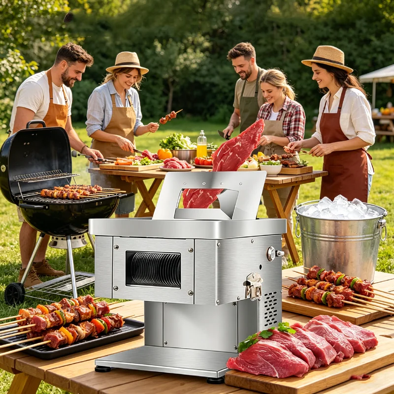 Machine à découper la viande haute performance, taille de cubes personnalisée, pour viande désossée, volaille et légumes