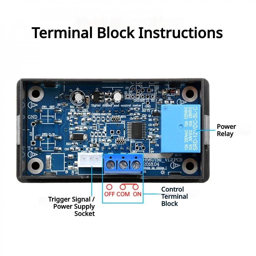 H56HR Time-Delay Relay for Water Pump Motor Control: Adjustable Trigger Timing, Cyclic Engagement, and Switch On/Off