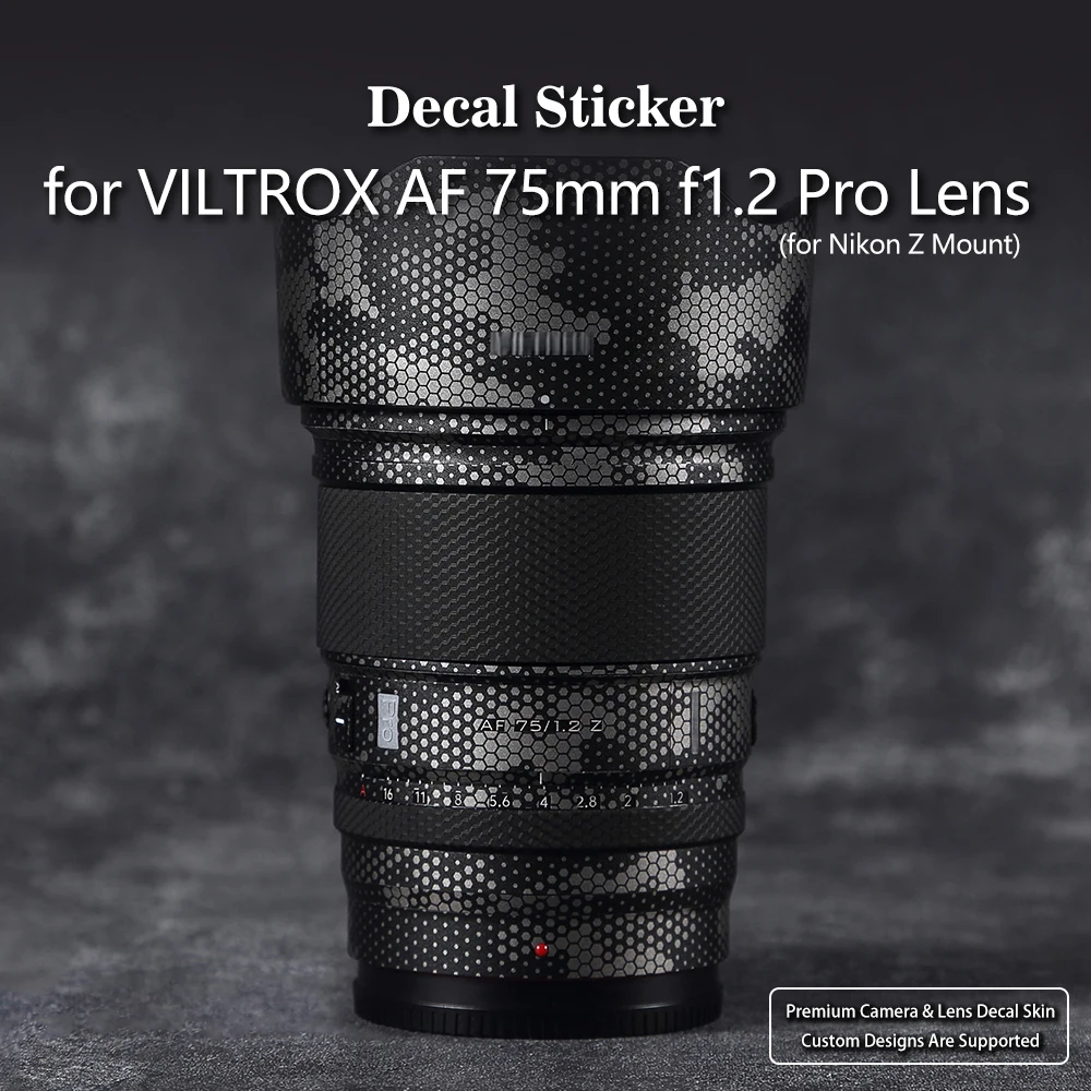 viltrox-af-75mm-f12-pro-レンズ用デカールスキン-ニコン-z-マウント用保護フィルムカバーフィルムスキンラップカバー