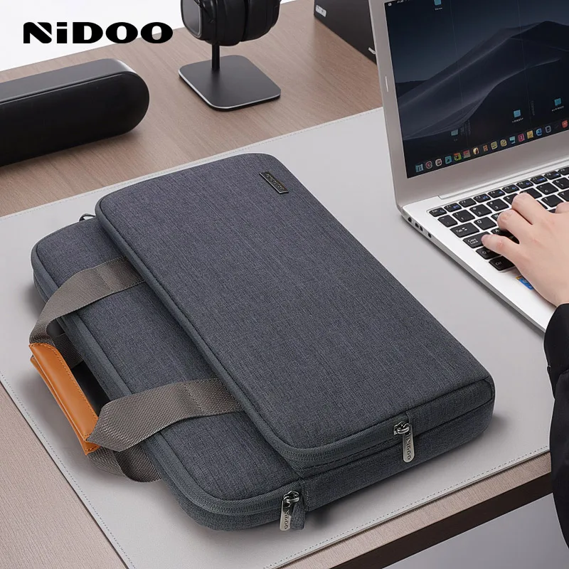 NIDOO Laptop Bag For Macbook Pro Air 13.3 14 15.6 17.3 Inch Computer Shoulder Bag Briefcase Waterproof Notebook Cover Carry Case