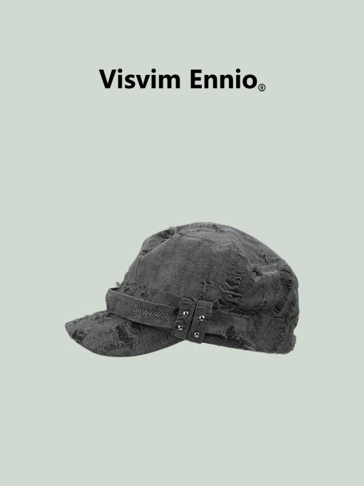 visvim-ennio-collaborative-worn-out-retro-cap-ex-ey-bla-hat-for-men-and-women-spring-season-faion-accory