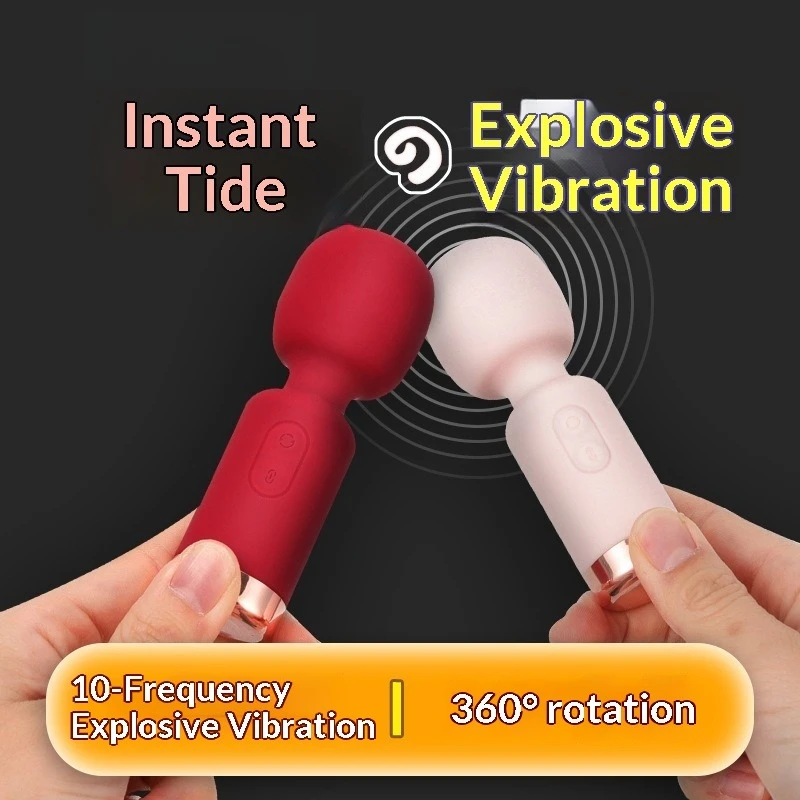 AV عصا هزاز للنساء البظر محفز تدليك الثدي الحلمات هزاز أنثى الاستمناء لعبة الجنس الصغيرة للنساء #4